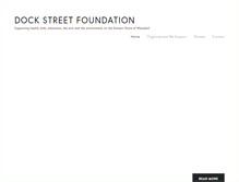 Tablet Screenshot of dockstreetfoundation.org